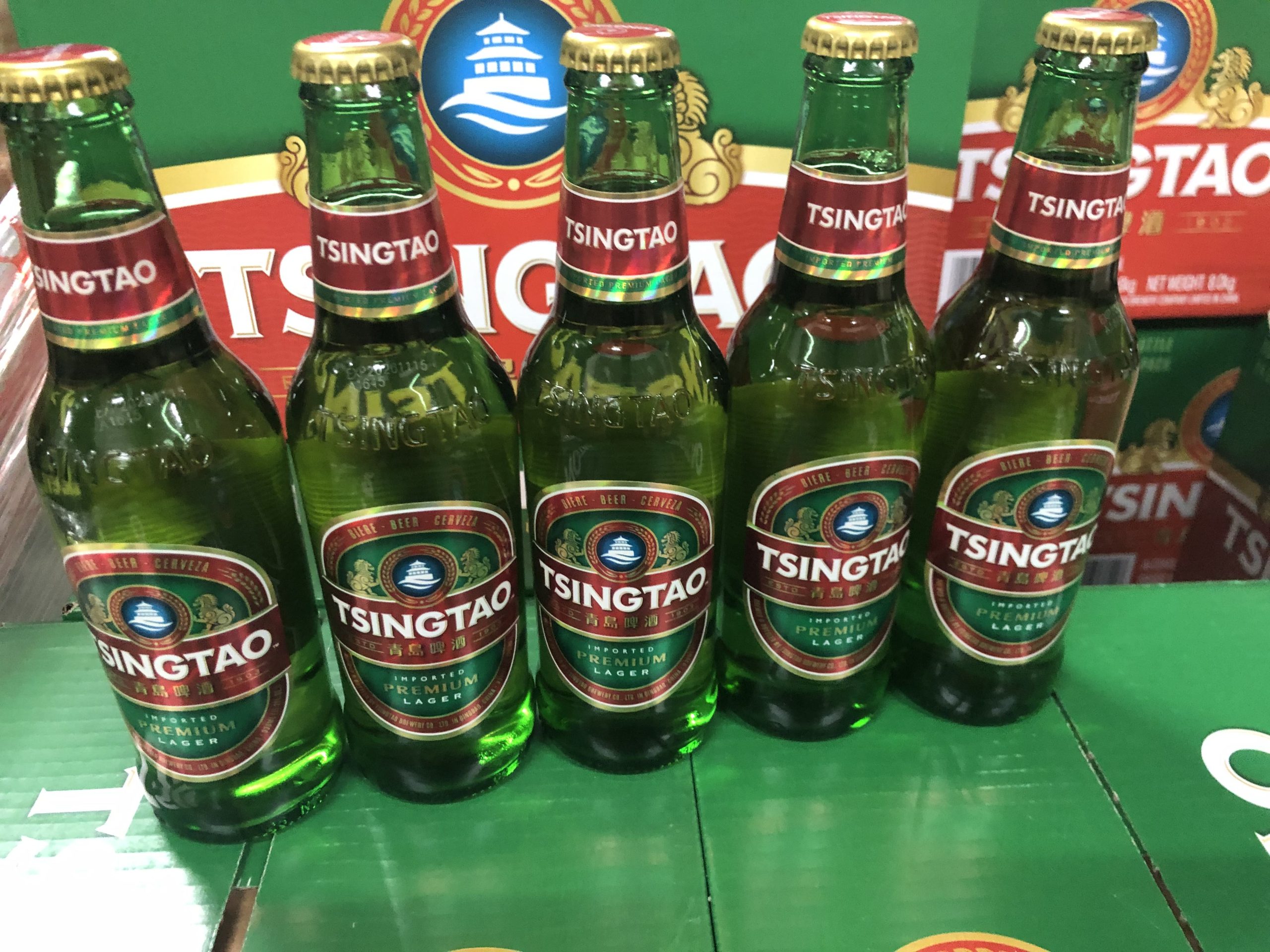 青島ﾋﾞｰﾙ （瓶）【330ml×24本】 中国産米